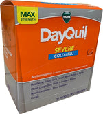 DayQuil Severe Cold & Flu Relief LiquidCaps, 2/Pouch, 32 Pouches/Box (04263)