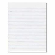AbilityOne National Industries Writing Paper, White, 8 1/2" x 11", Narrow Ruled, 1/4" Ruled, 12/Pk