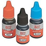 AbilityOne Stamp Refill Ink, 10 cc Bottle, .35 oz, Blue