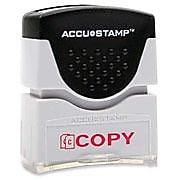 AbilityOne Pre-inked Message Stamp,"Copy",Impression 1/2"x1-5/8",Red