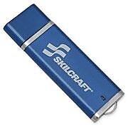 AbilityOne 4GB USB 2.0 Type A Flash Drive, Blue (NSN5584992)