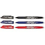 Pilot® Frixion Ball 0.7 mm, Fine Point Erasable Gel Ink Pen; Each, Black