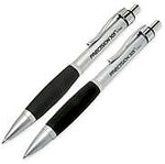 AbilityOne Mechanical Pencils with Grip, 0.5mm, Silver Barrel, 6/Pk
