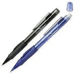 AbilityOne Mechanical Pencils with Rubber Grip, 0.7mm, Translucent Blue, 12/Pk