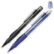 AbilityOne Mechanical Pencils with Rubber Grip, 0.7mm, Translucent Blue, 12/Pk