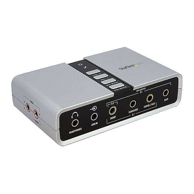 StarTech ICUSBAUDIO7D 7.1 USB Audio Adapter External Sound Card