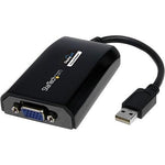StarTech USB/VGA Male to Female Graphic Adapter, Black