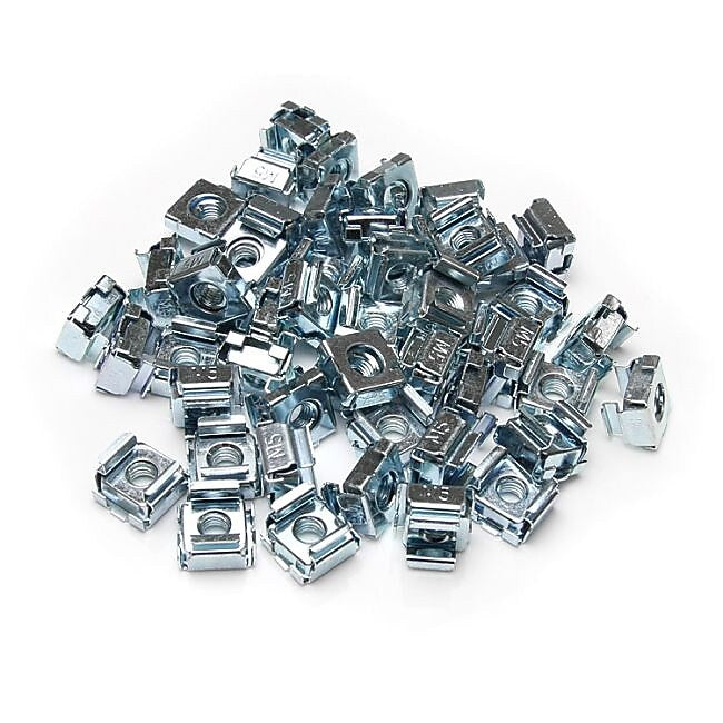 StarTech M5 Cage Nuts For Server Rack Cabinets, 50 per Pack