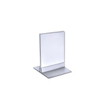 Azar Sign Holder, 4" x 5", Table Top, Clear, Acrylic, 10/Pack (102729-10PK)