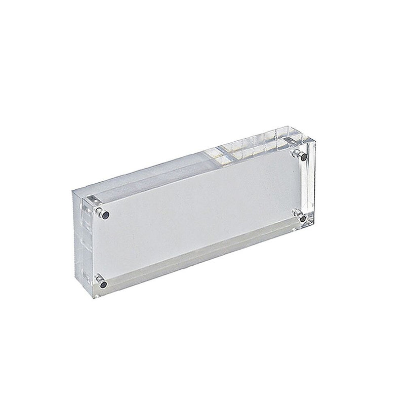 Azar Sign Holder, 8" x 3", Freestanding, Clear, Acrylic (104431)