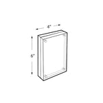 Azar Sign Holder, 4" x 6", Table Top, Clear, Acrylic (104433)