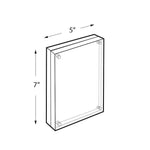 Azar Sign Holder, 5" x 7", Table Top, Clear, Acrylic (104434)