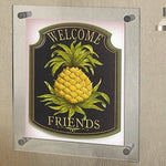 Azar Sign Holder, 21" x 26", Wall Mounted, Silver, Acrylic (105528)