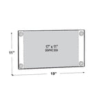 Azar Sign Holder, 20" x 11", Horizontal, Wall Mounted, Clear, Acrylic, 2/Pack (106609)