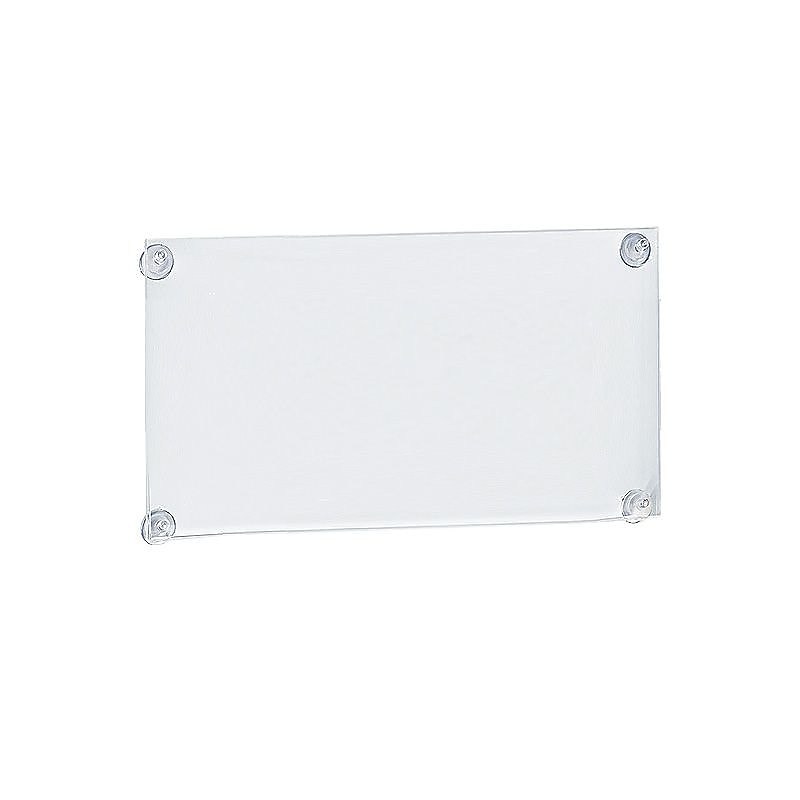 Azar Sign Holder, 20" x 11", Horizontal, Wall Mounted, Clear, Acrylic, 2/Pack (106609)