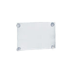 Azar Sign Holder, 17" x 11", Horizontal, Wall Mounted, Clear, Acrylic, 2/Pack (106611)