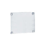 Azar Sign Holder, 14" x 14", Vertical, Wall Mounted, Clear, Acrylic, 2/Pack (106612)