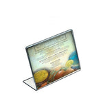 Azar Sign Holder, 7" x 5.5", Horizontal, Table Top, Clear, Acrylic, 10/Pack (112721)