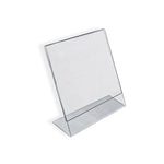 Azar Sign Holder, 2" x 3", Vertical, Table Top, Clear, Acrylic, 10/Pack (112741)