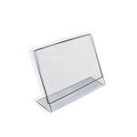 Azar Sign Holder, 3" x 2", Horizontal, Table Top, Clear, Acrylic, 10/Pack (112742)