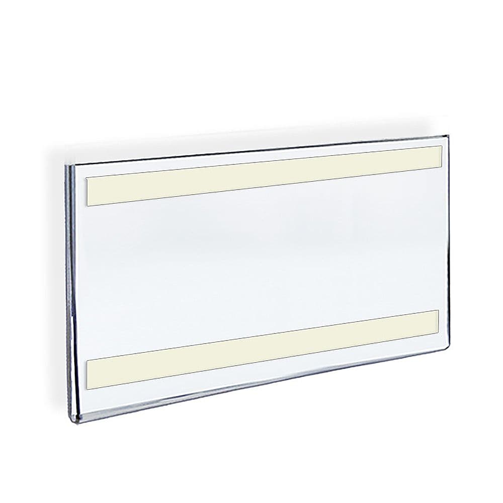 Azar Sign Holder, 14" x 8.5", Horizontal, Wall Mounted, Clear, Acrylic, 10/Pack (122012)