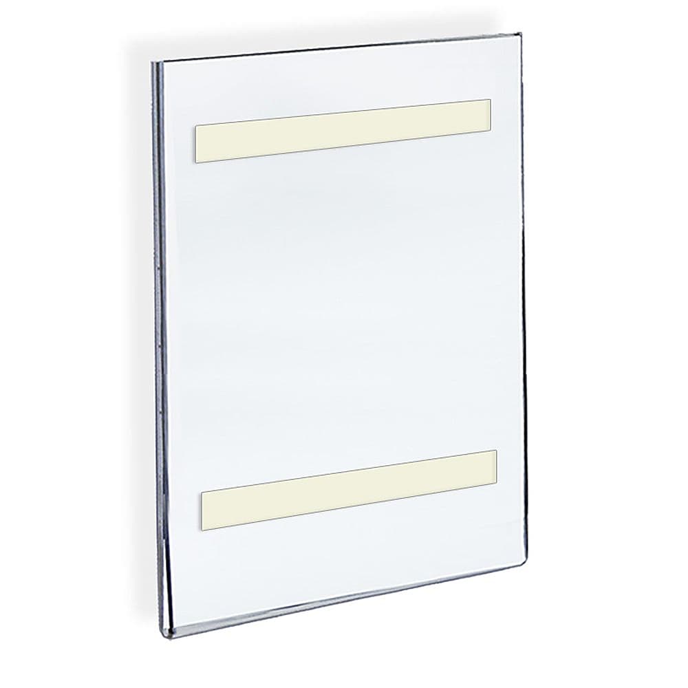 Azar Sign Holder, 8.5" x 14", Vertical, Wall Mounted, Clear, Acrylic, 10/Pack (122013)