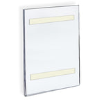 Azar Sign Holder, 8.5" x 14", Vertical, Wall Mounted, Clear, Acrylic, 10/Pack (122013)