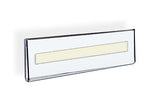 Azar Nameplate Holder, 5.5" x 2.5", Horizontal, Wall Mounted, Clear, Acrylic, 10/Pack (122015)