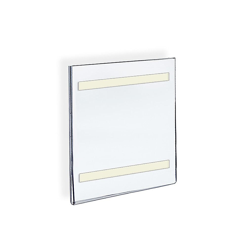 Azar Sign Holder, 5.5" x 8.5", Vertical, Wall Mounted, Clear, Acrylic, 10/Pack (122024)