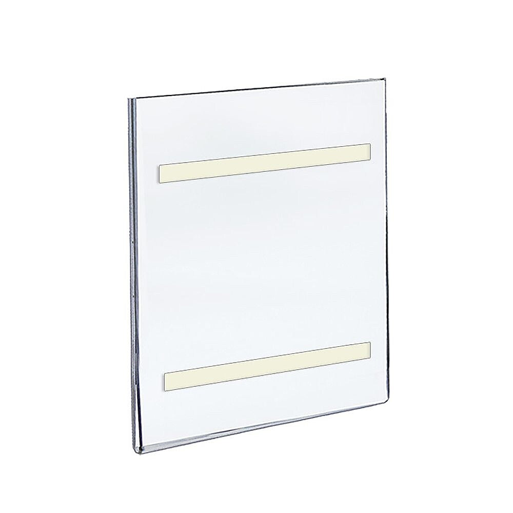 Azar Sign Holder, 8" x 10", Vertical, Wall Mounted, Clear, Acrylic, 10/Pack (122025)
