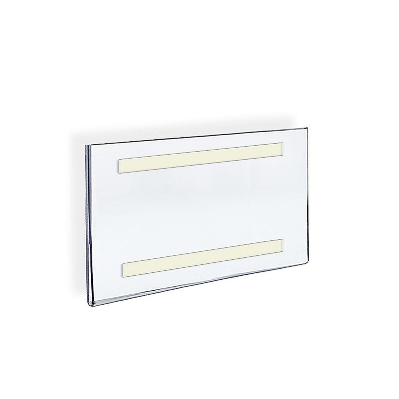 Azar Sign Holder, 10" x 8", Horizontal, Wall Mounted, Clear, Acrylic, 10/Pack (122026)