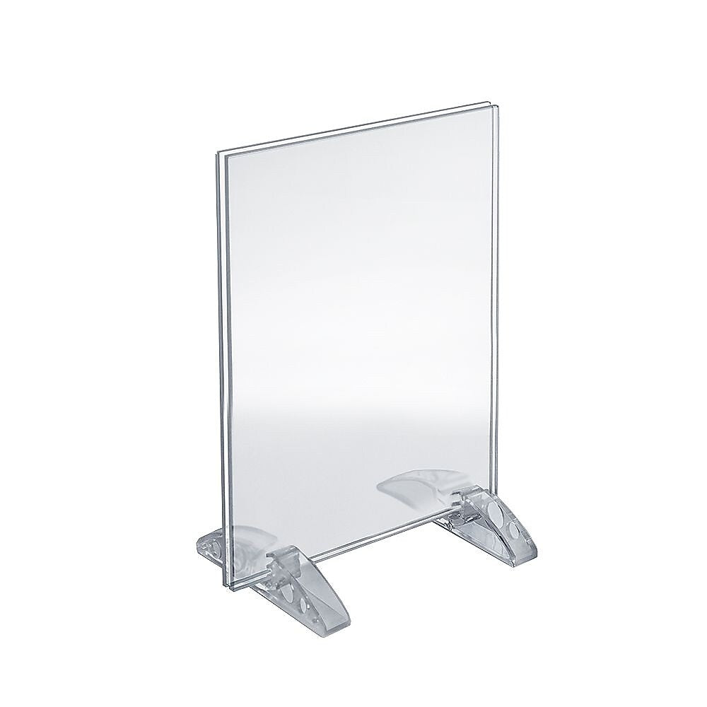 Azar Sign Holder, 8.5" x 11", Table Top, Clear, Acrylic, 10/Pack (132714)