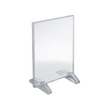 Azar Sign Holder, 8.5" x 11", Table Top, Clear, Acrylic, 10/Pack (132714)