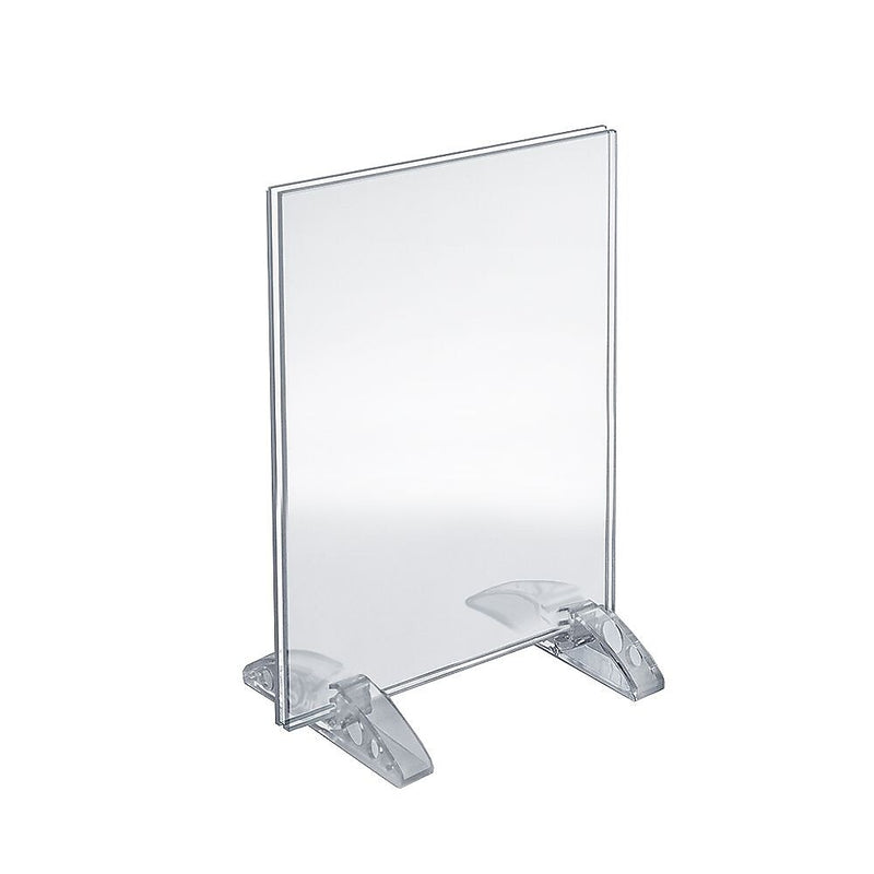 Azar Sign Holder, 8.5" x 11", Table Top, Clear, Acrylic, 10/Pack (132714)