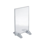 Azar Sign Holder, 7" x 11", Table Top, Clear, Acrylic, 10/Pack (132716)