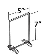 Azar Sign Holder, 7" x 5", Table Top, Clear, Acrylic, 10/Pack (132722)