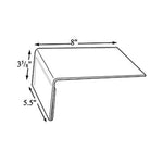 Azar Sign Holder, 5.5" x 3.5", Horizontal, Table Top, Clear, Acrylic, 10/Pack (142701)