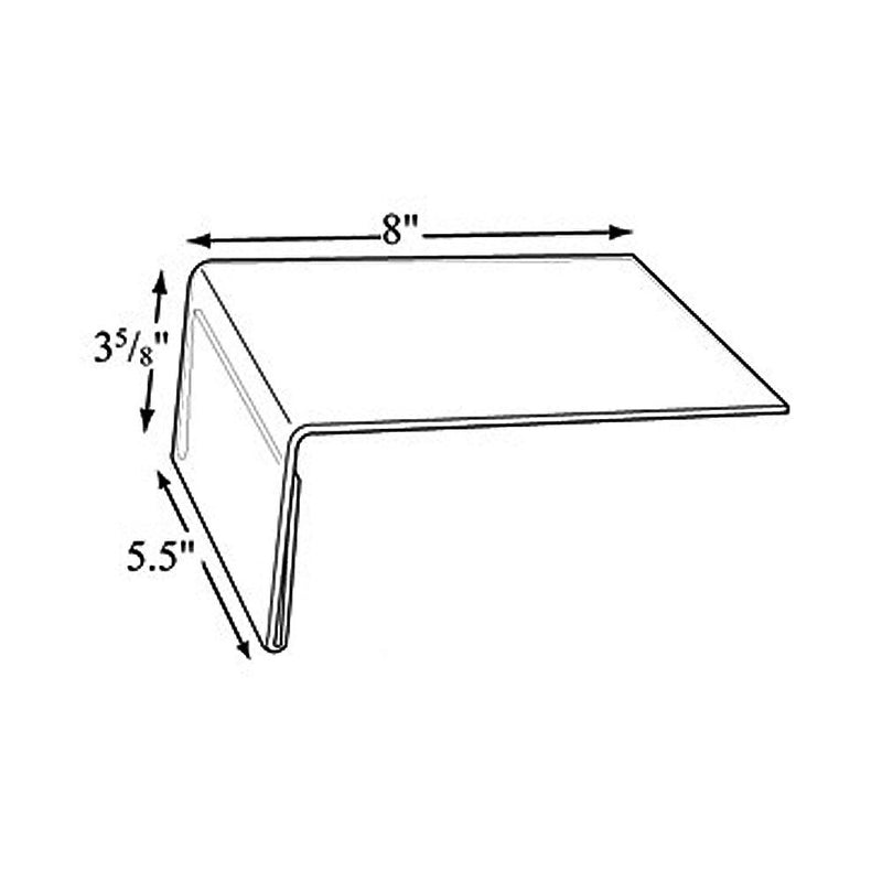 Azar Sign Holder, 5.5" x 3.5", Horizontal, Table Top, Clear, Acrylic, 10/Pack (142701)