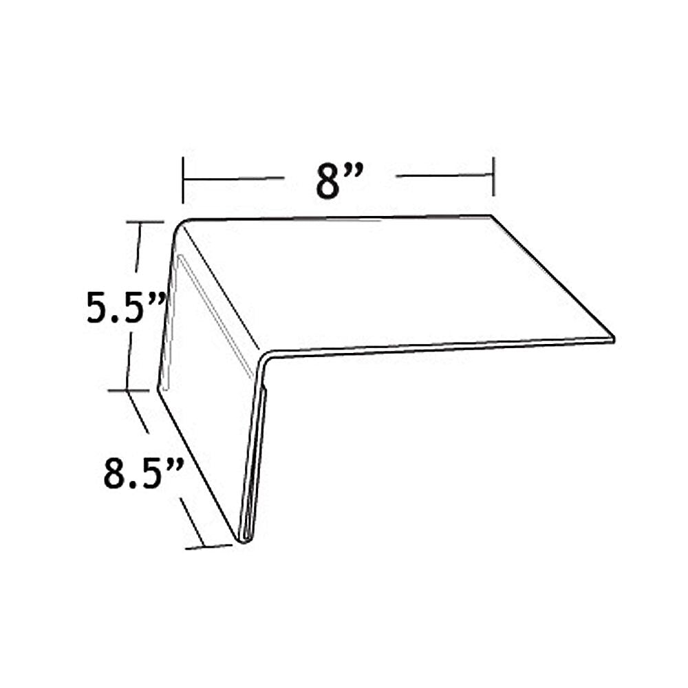 Azar Sign Holder, 8.5" x 5.5", Horizontal, Table Top, Clear, Acrylic, 10/Pack (142703)