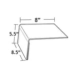 Azar Sign Holder, 8.5" x 5.5", Horizontal, Table Top, Clear, Acrylic, 10/Pack (142703)