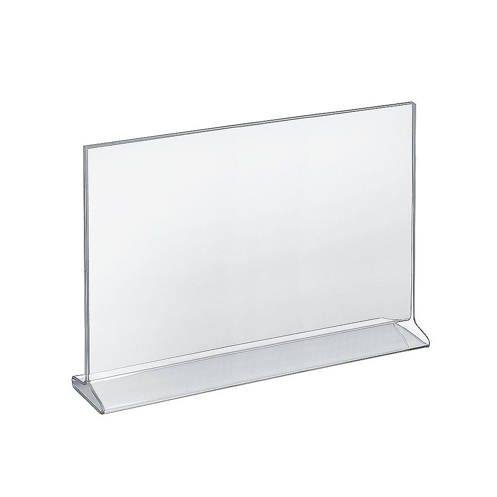 Azar Sign Holder, 11" x 14", Horizontal, Table Top, Clear, Acrylic, 10/Pack (142716)