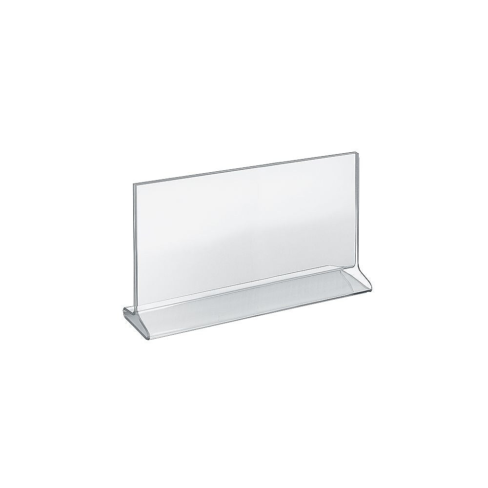 Azar Sign Holder, 11" x 7", Horizontal, Table Top, Clear, Acrylic, 10/Pack (142718)