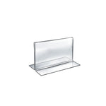 Azar Sign Holder, 7" x 5", Horizontal, Table Top, Clear, Acrylic, 10/Pack (152723)