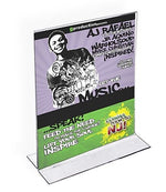 Azar Sign Holder, 3.5" x 5", Vertical, Table Top, Clear, Acrylic, 10/Pack (152731)