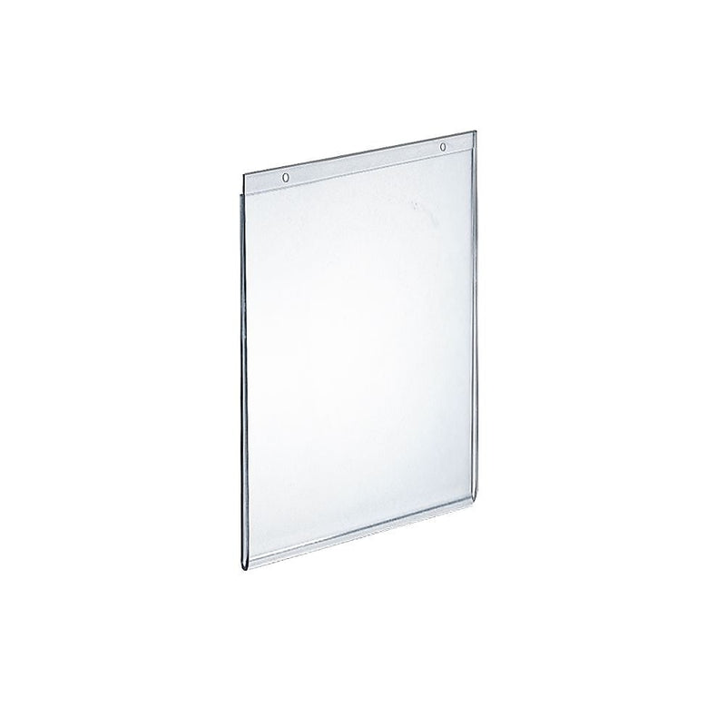 Azar Sign Holder, 7" x 11.75", Vertical, Wall Mounted, Clear, Acrylic, 10/Pack (162716)