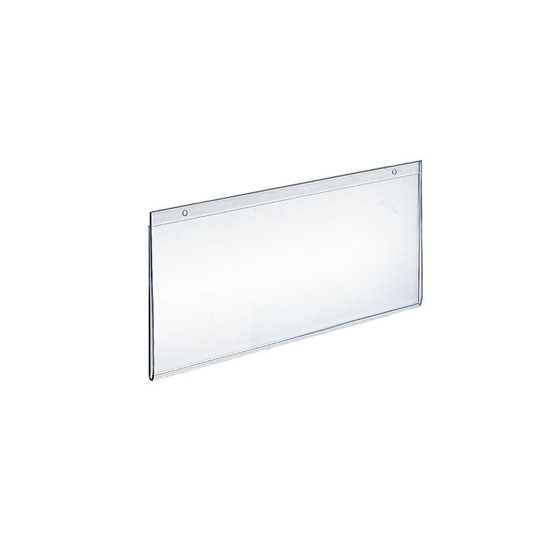 Azar Sign Holder, 11" x 7.75", Horizontal, Wall Mounted, Clear, Acrylic, 10/Pack (162717)