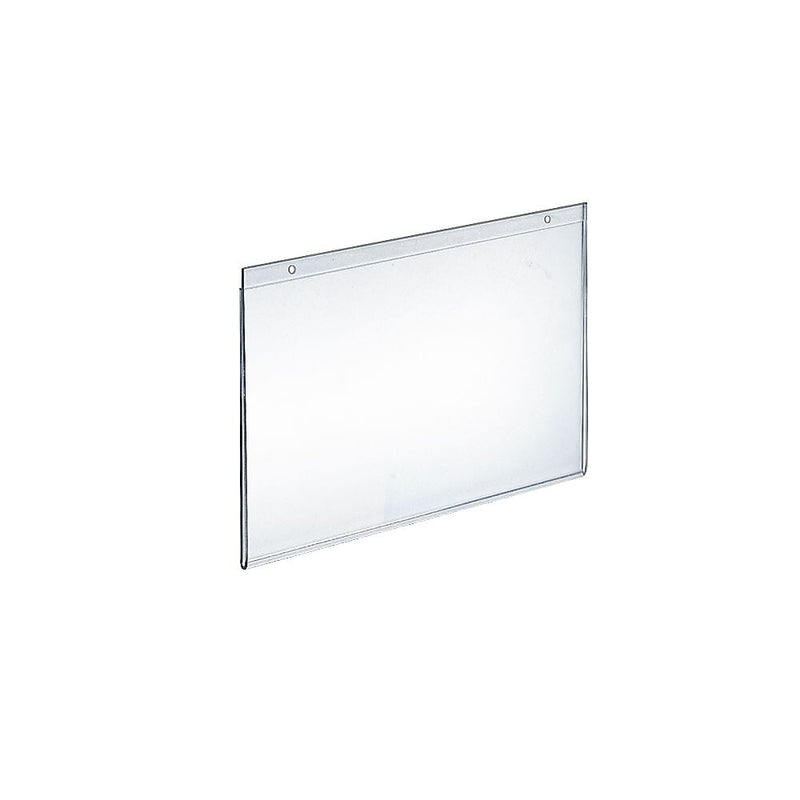Azar Sign Holder, 10" x 8.75", Horizontal, Wall Mounted, Clear, Acrylic, 10/Pack (162719)