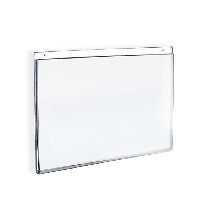 Azar Sign Holder, 7" x 5", Horizontal, Wall Mounted, Clear, Acrylic, 10/Pack (162723)