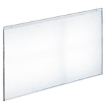 Azar Sign Holder, 22" x 17.75", Horizontal, Wall Mounted, Clear, Acrylic, 10/Pack (162729)