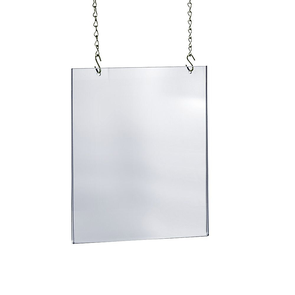 Azar Poster Holder, 22" x 28.75", Vertical, Ceiling Hanging, Clear, Acrylic (172728)
